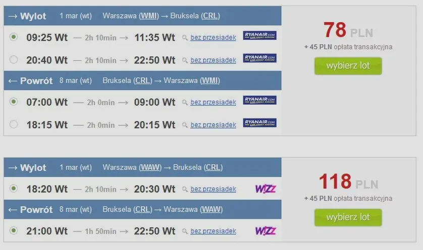 Ile czasu zajmuje lot z Warszawy do Brukseli? Sprawdź szczegóły!