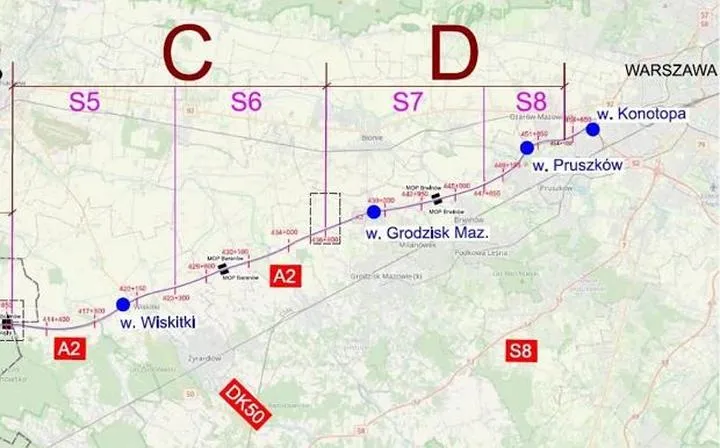 Alternatywne trasy Warszawa-Poznań