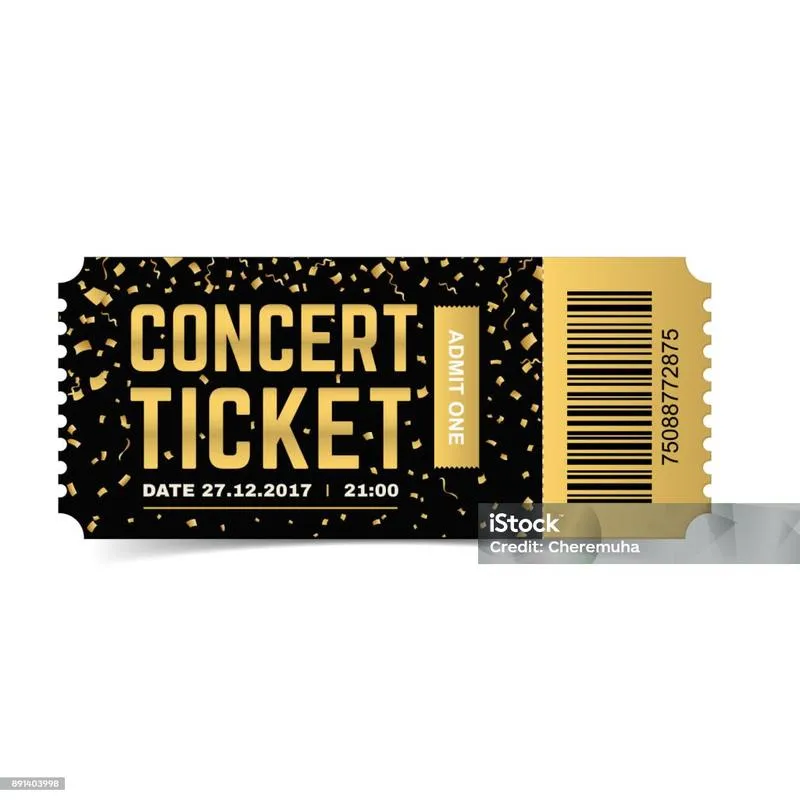 Opakowanie biletów na koncert