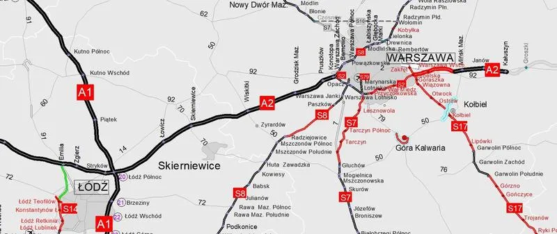 Przewodnik po A2 w Warszawie
