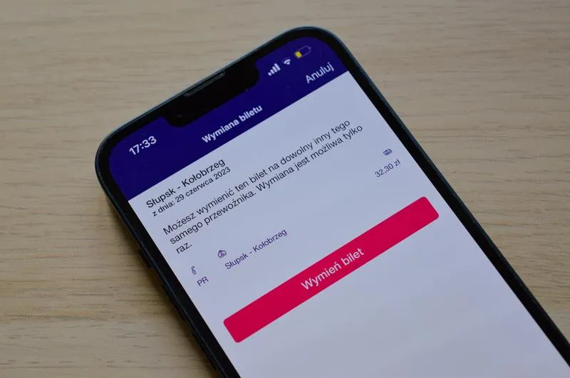 Zwrot pieniędzy za bilet PKP